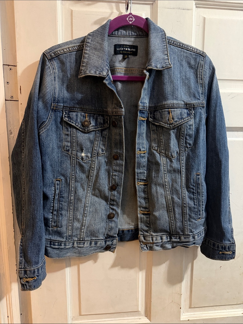 Lucky Brand Light Blue Denim Trucker Jacket